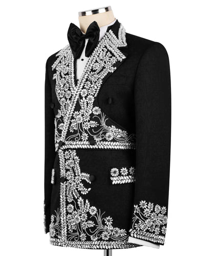 Exclusive Design Crystal Embellished Tuxedo