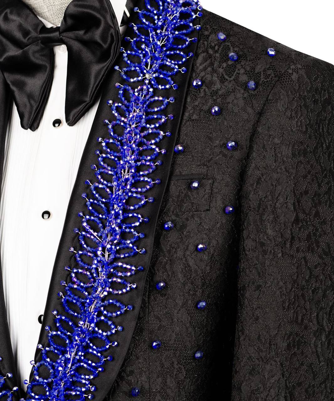 Exclusive Tuxedo With Stone Embellished