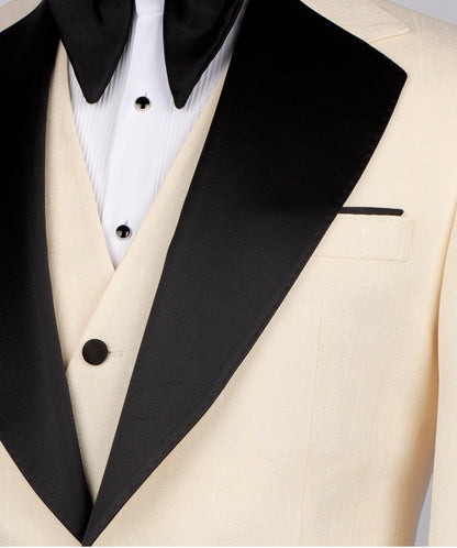 Satin Collar Cream Tuxedo