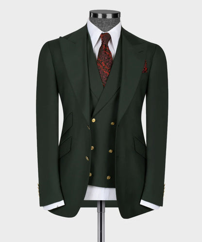 Classic Dark Green Suit