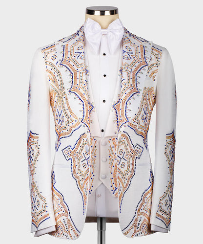 Exclusive Stone Design White Tuxedo
