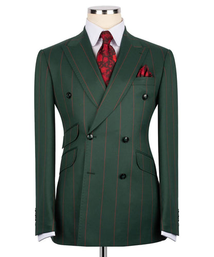 Pinstripe Double Breasted Suit
