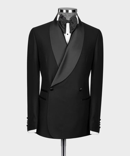 Double Button Black Tuxedo