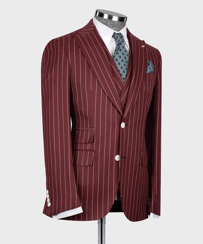 Striped Three Piece Suit