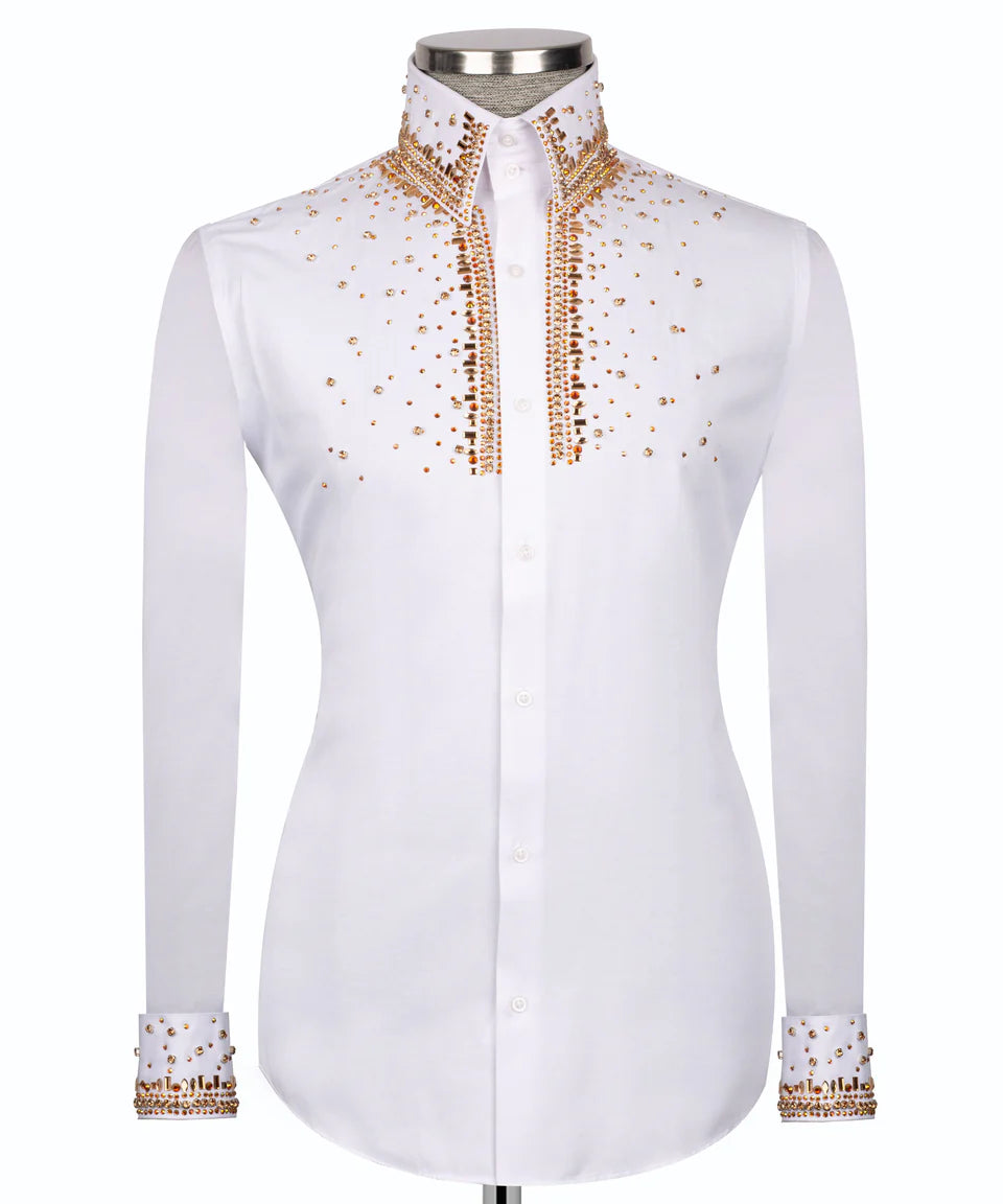 Crystal Embellished Black Shirt