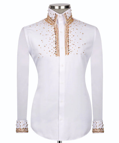 Crystal Embellished Black Shirt
