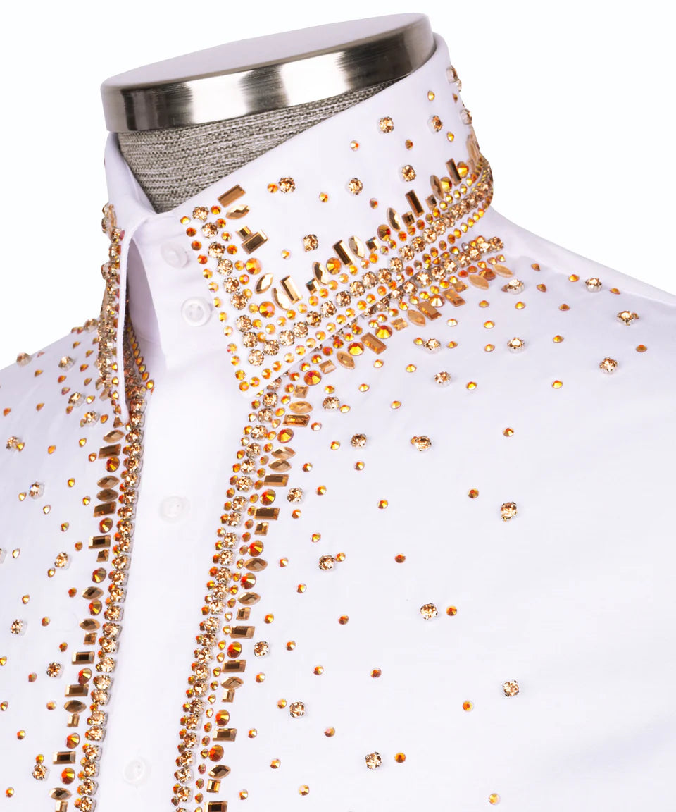 Crystal Embellished Black Shirt